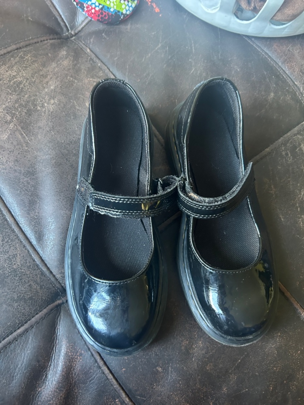 Girls Black Patent Mary Jane School Shoes